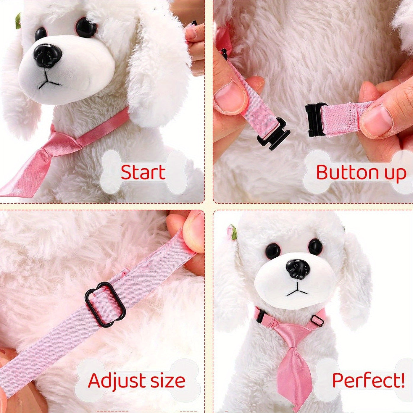 28pcs, Cat or Puppy Collar