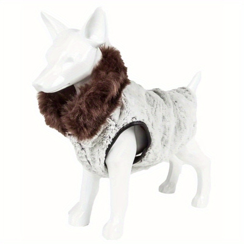 Designer Fur Dog Coat Jacket