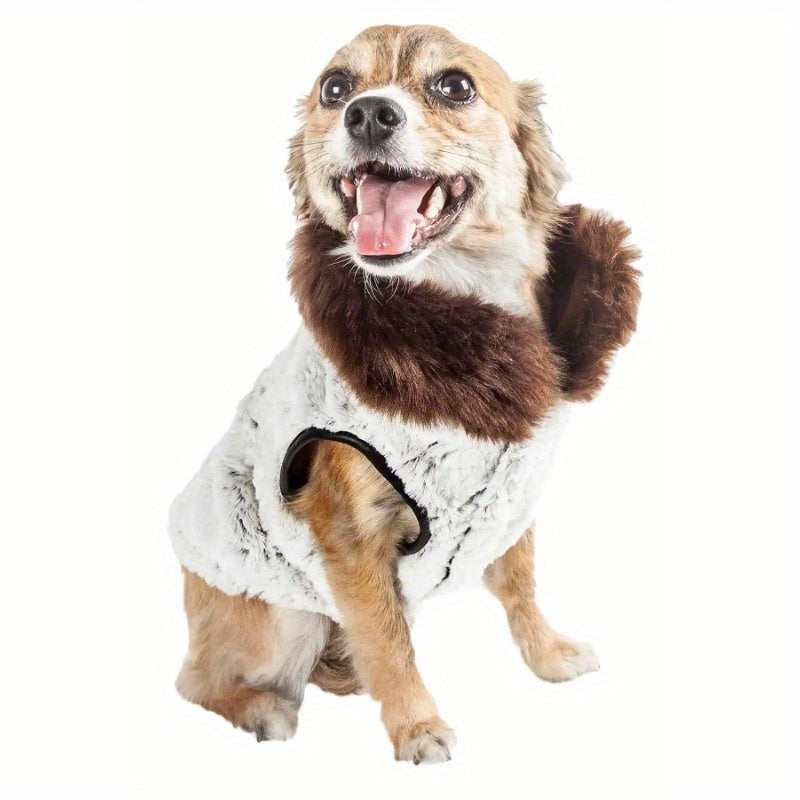 Designer Fur Dog Coat Jacket