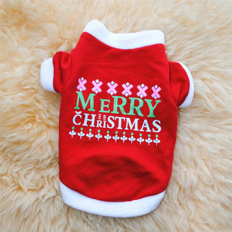 3pcs Festive Pet Christmas Outfits