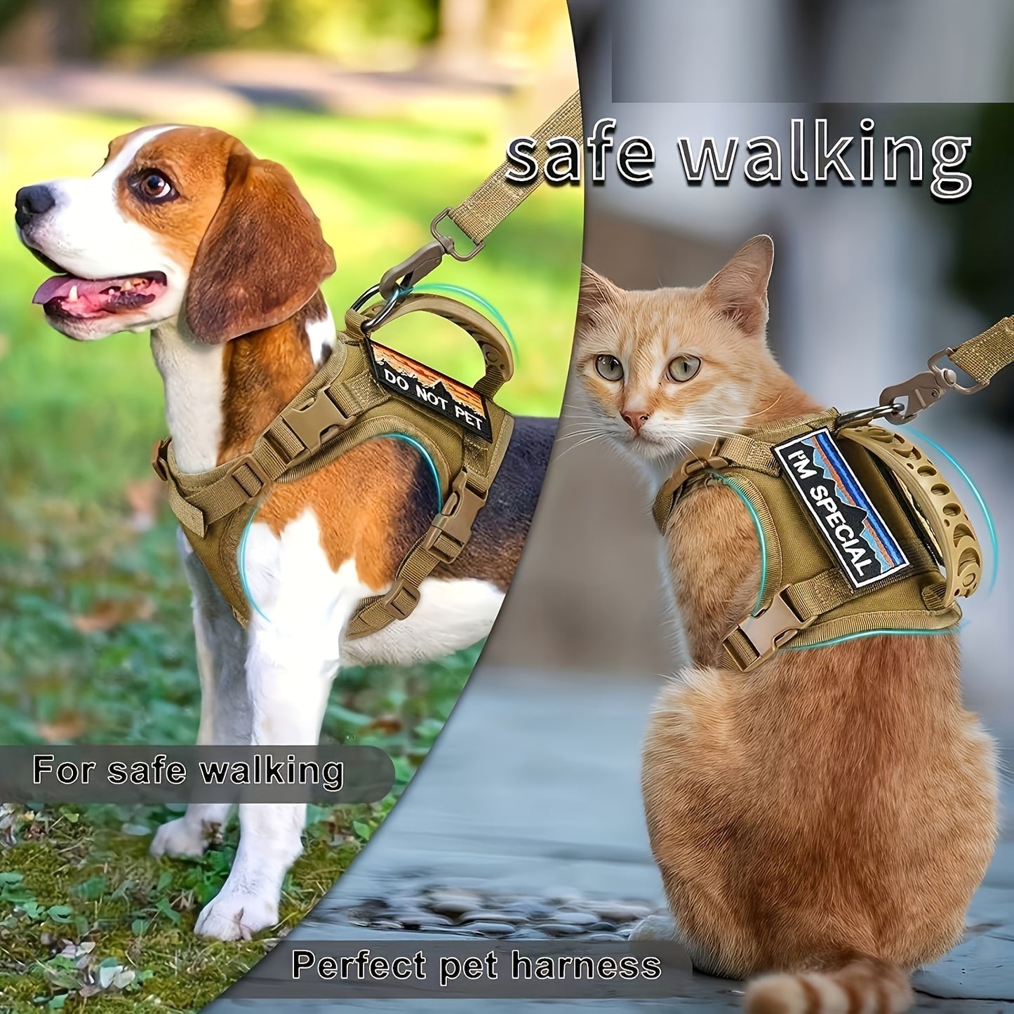 Tactical Cat Harness For Walking