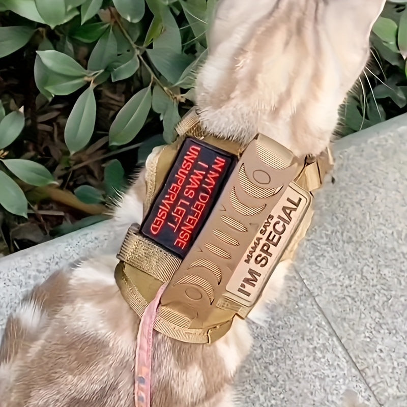 Tactical Cat Harness For Walking