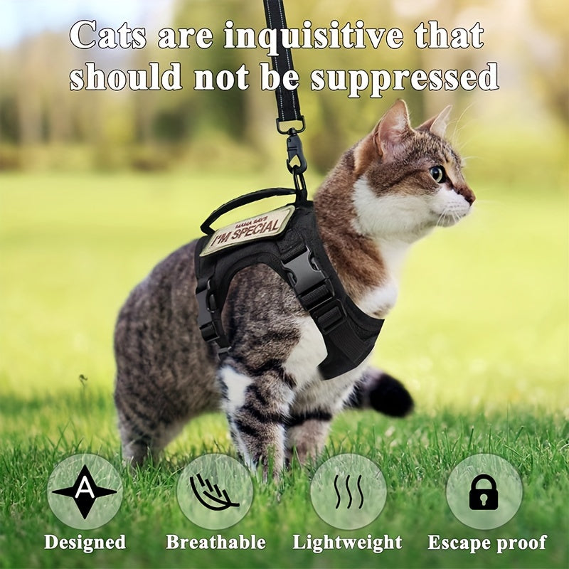 1pc Escape Proof Cat Harness And Leash