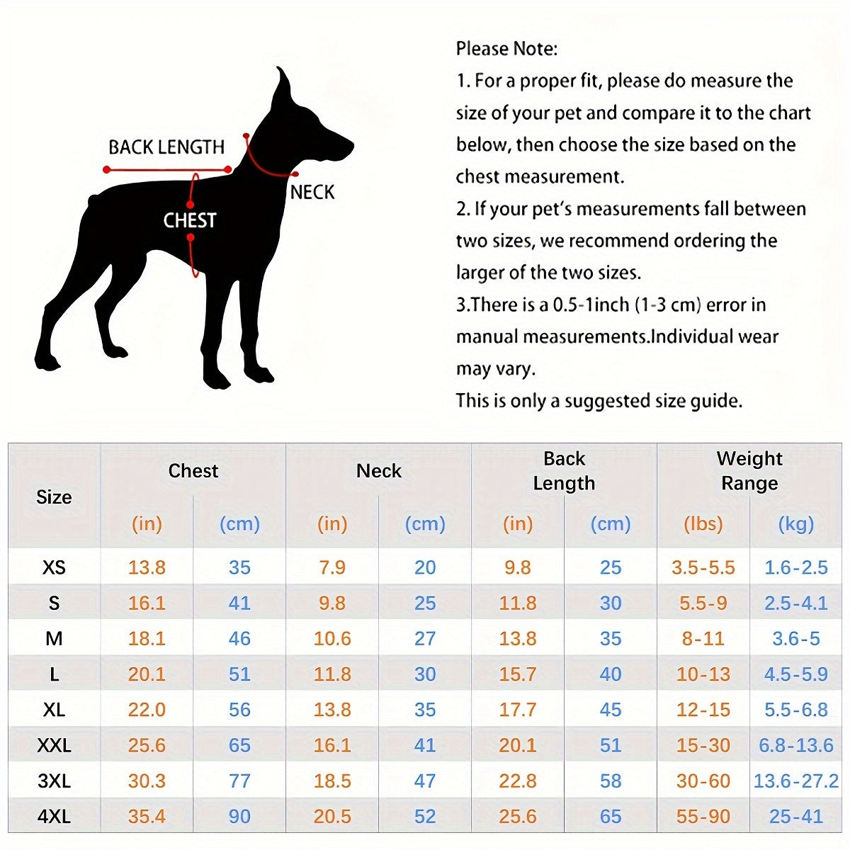 8-Pack Dog Shirts for Small to Medium Breeds