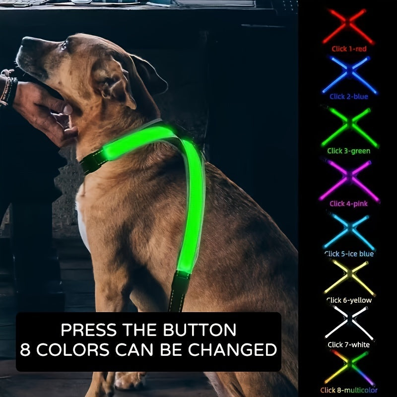 Rechargeable LED Dog Harness
