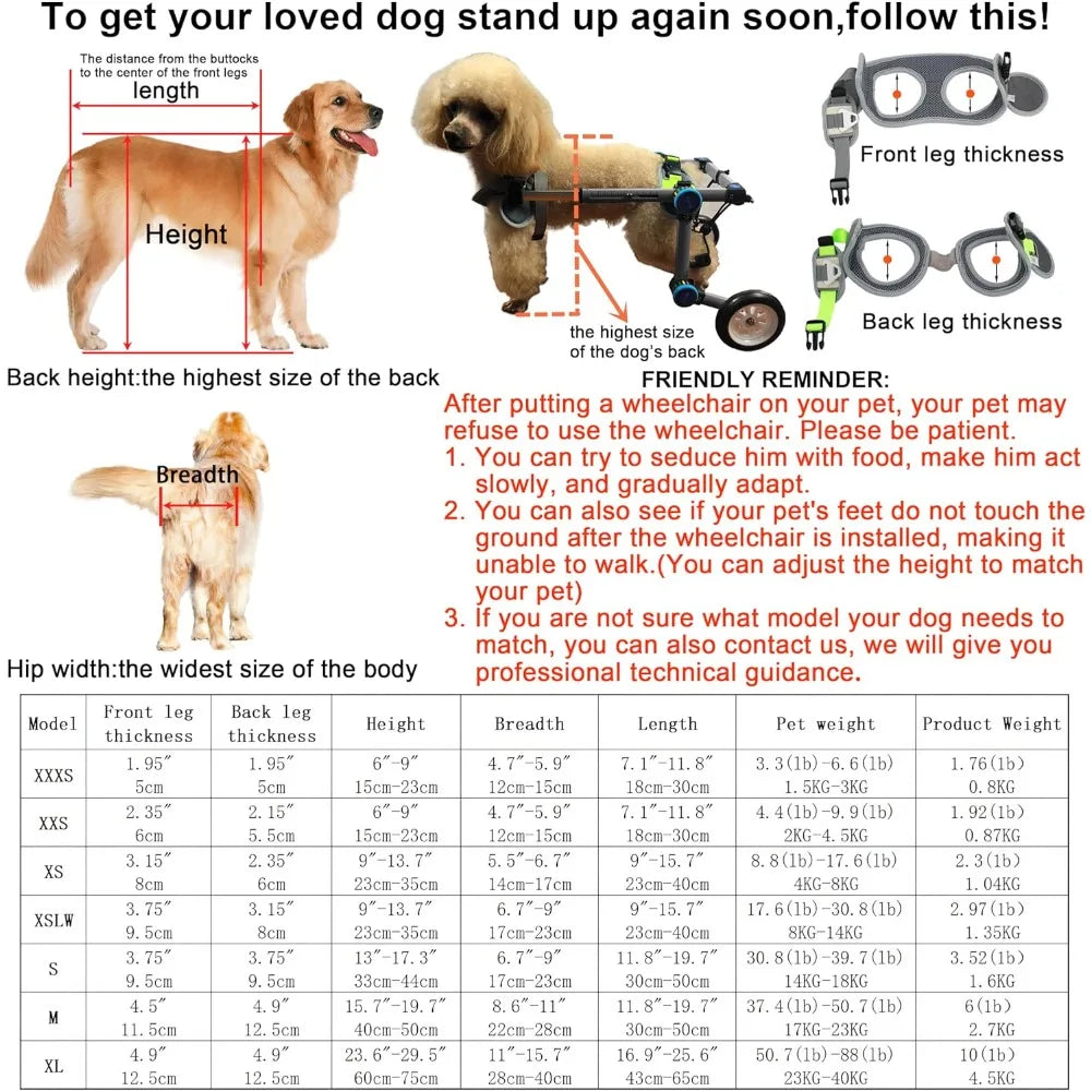 ,Fordable Dog Wheelchair