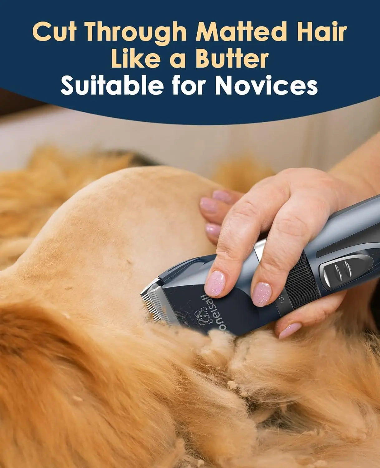 Cordless Cat Trimmer for Grooming 2 Speed Pet Shaver