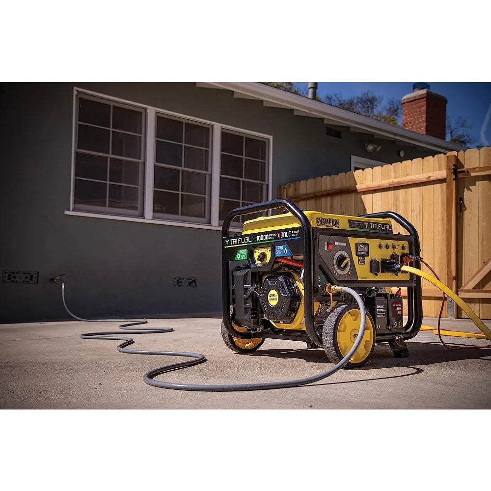 TRI Fuel Portable Natural Gas Generator, NG/LPG Hose Kits and CO Shield