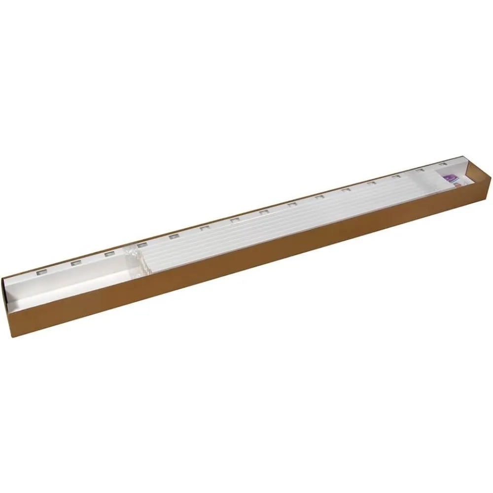 Vinyl Picket Fence, White, 30" x 56.5", 2 Panels (Pack of 1)