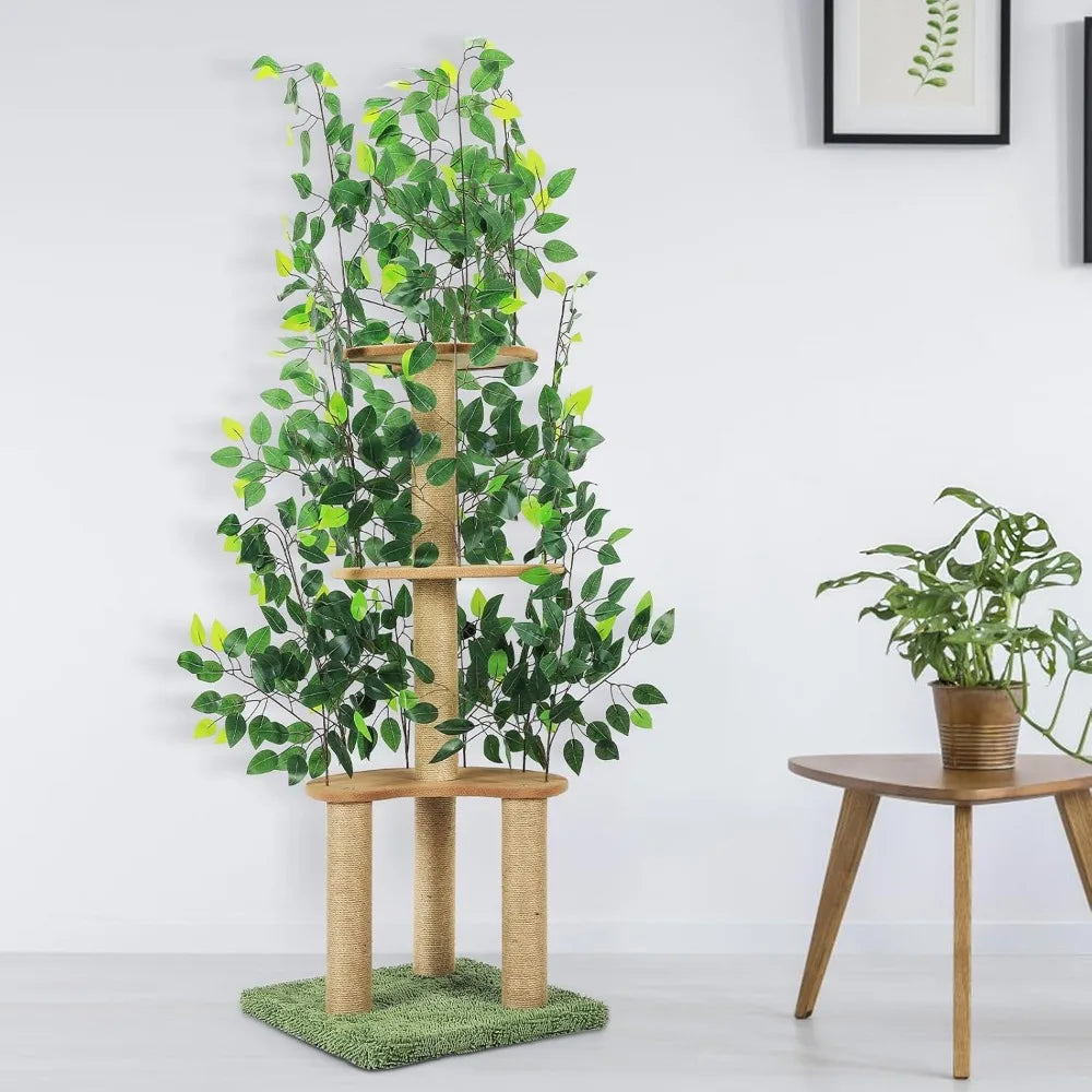Cat Tree with Leaves