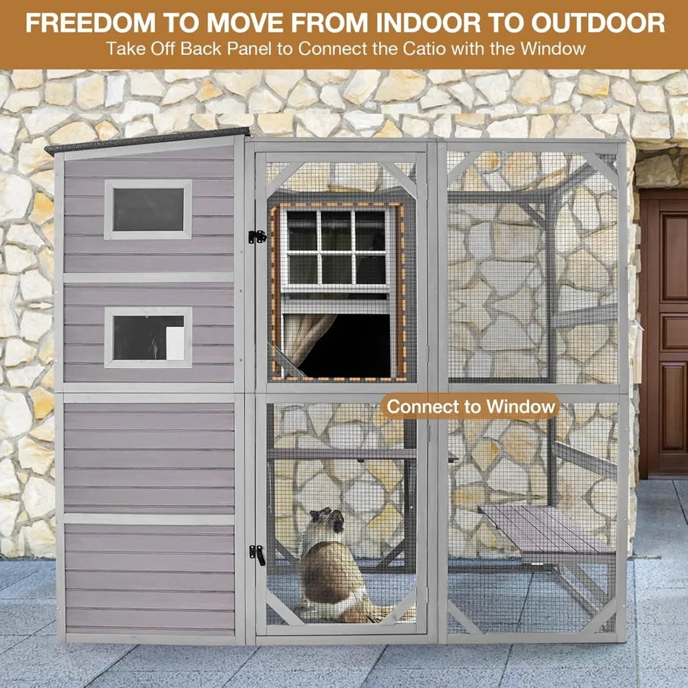 Outdoor Kitty Enclosures 77"