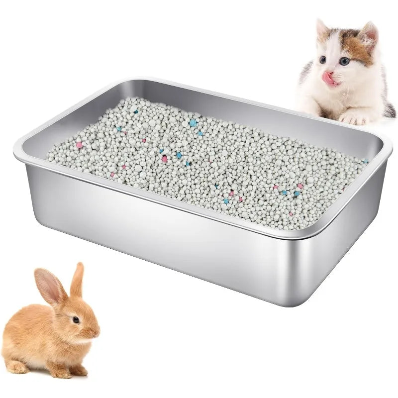 3P Stainless Steel Cat Litter Boxes