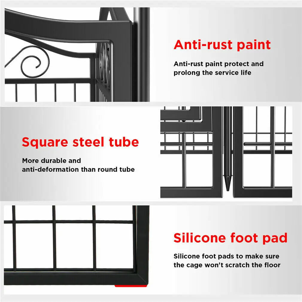 Metal Dog Playpen Foldable 8 Panels