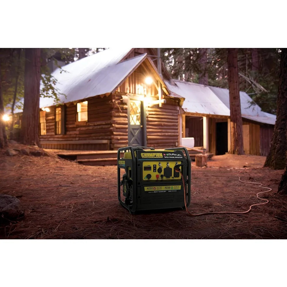 t Open Frame Inverter Generator, Dual Fuel Technology