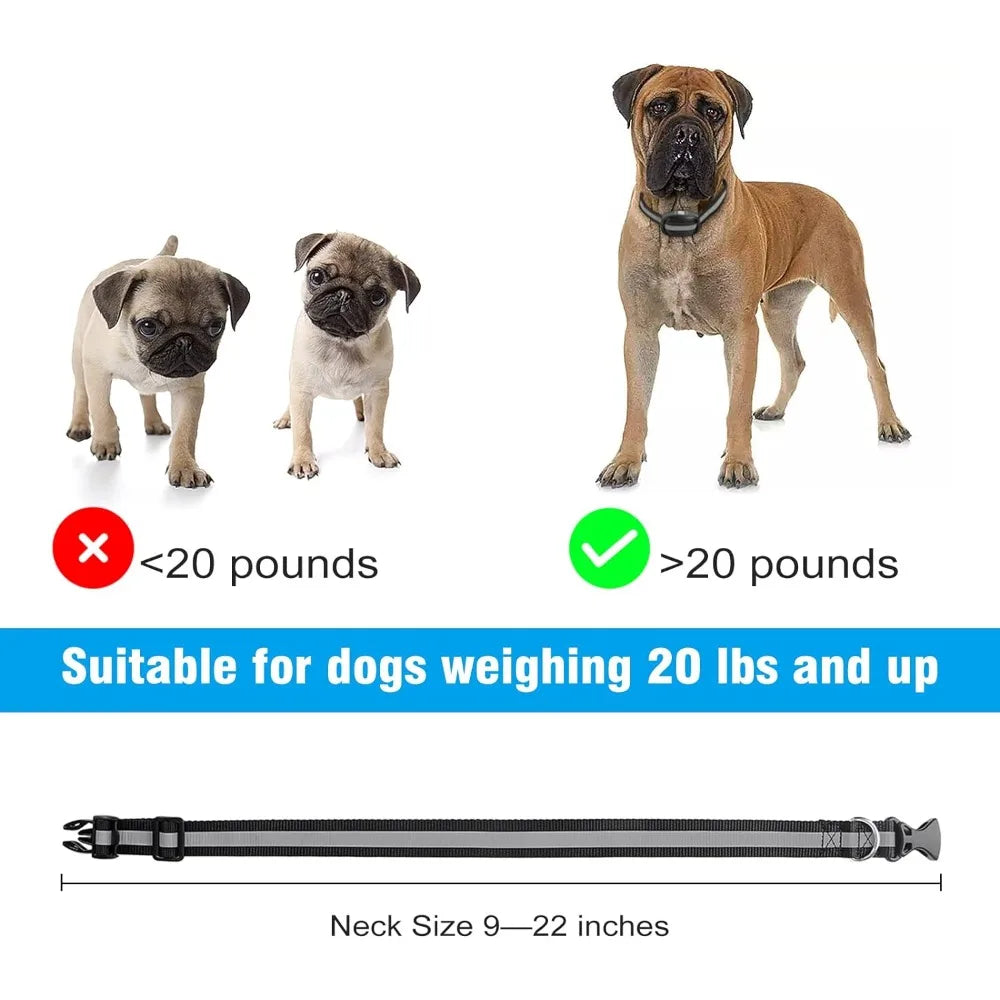 Wireless Dog Collar, Waterproof Rechargeable Collars with Beep