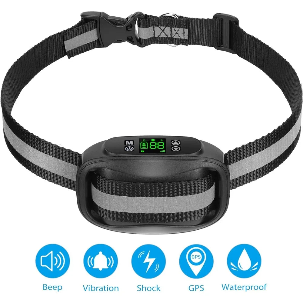 Wireless Dog Collar, Waterproof Rechargeable Collars with Beep