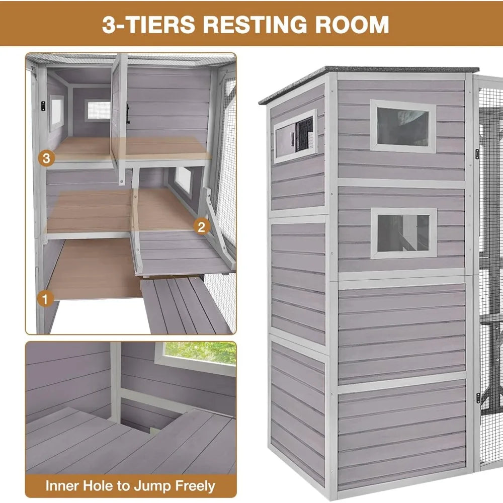 Outdoor Kitty Enclosures 77"