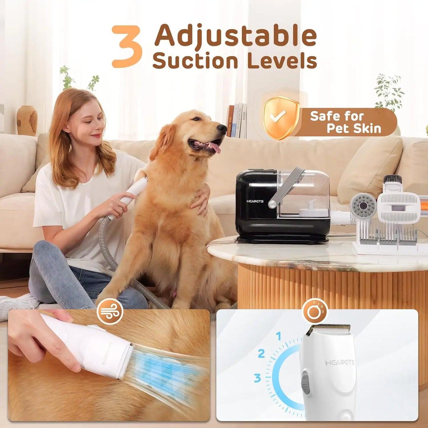 Dog Grooming Vacuum Kit