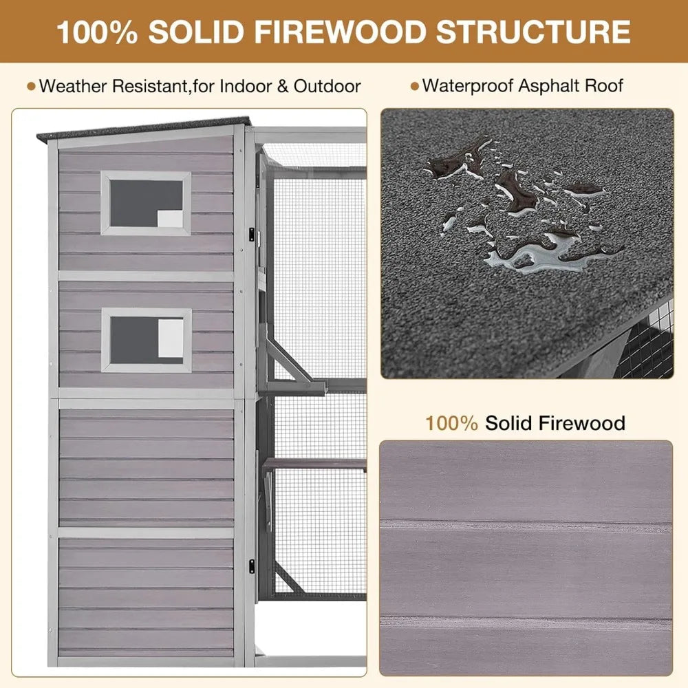 Outdoor Kitty Enclosures 77"