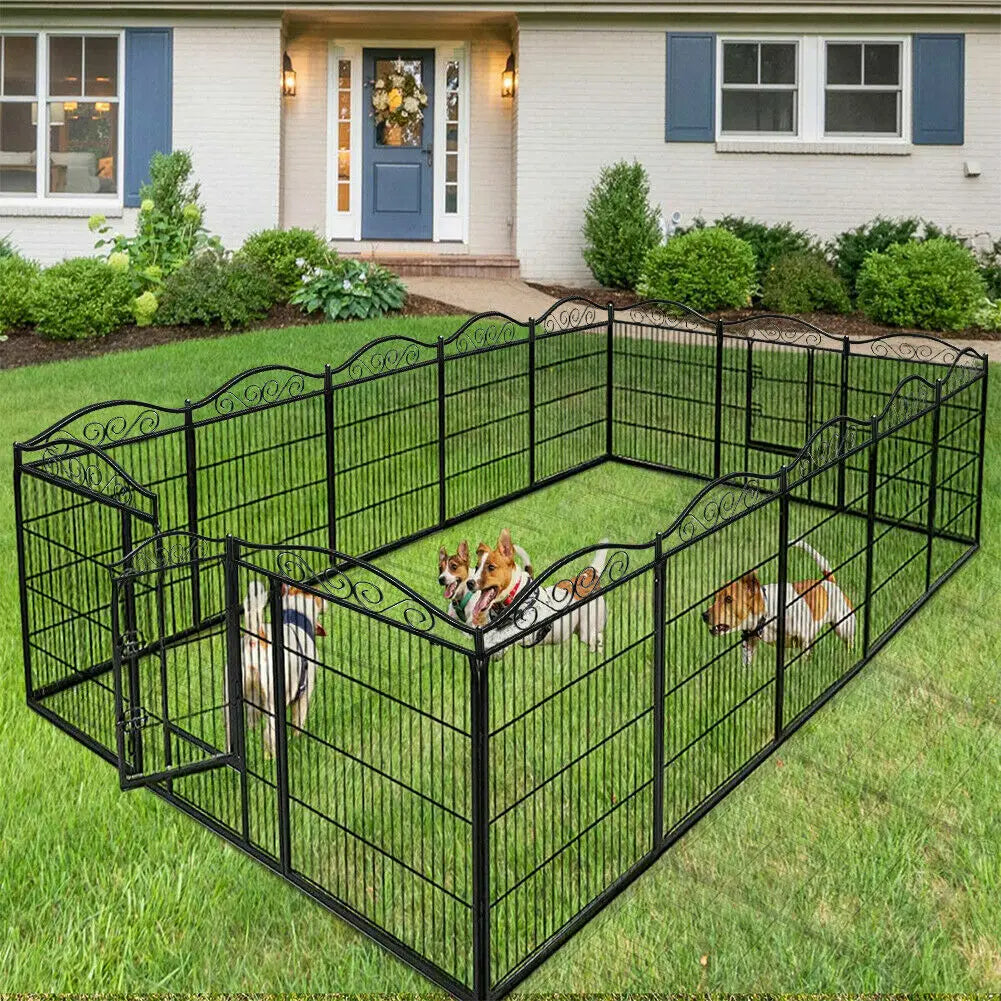 Metal Dog Playpen Foldable 8 Panels