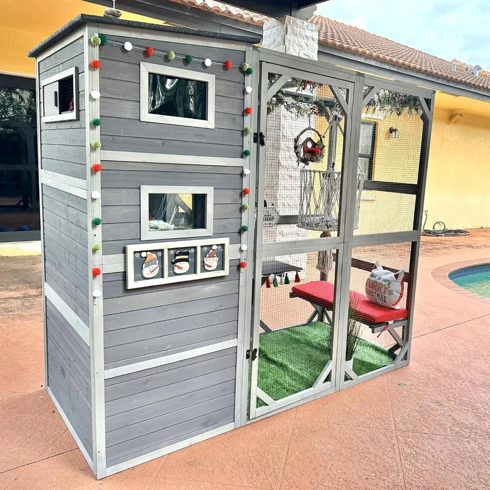 Outdoor Kitty Enclosures 77"