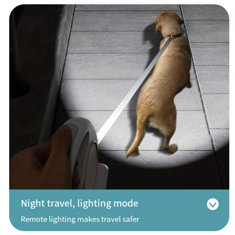 10ft Retractable Dog Leash with LED Night Light