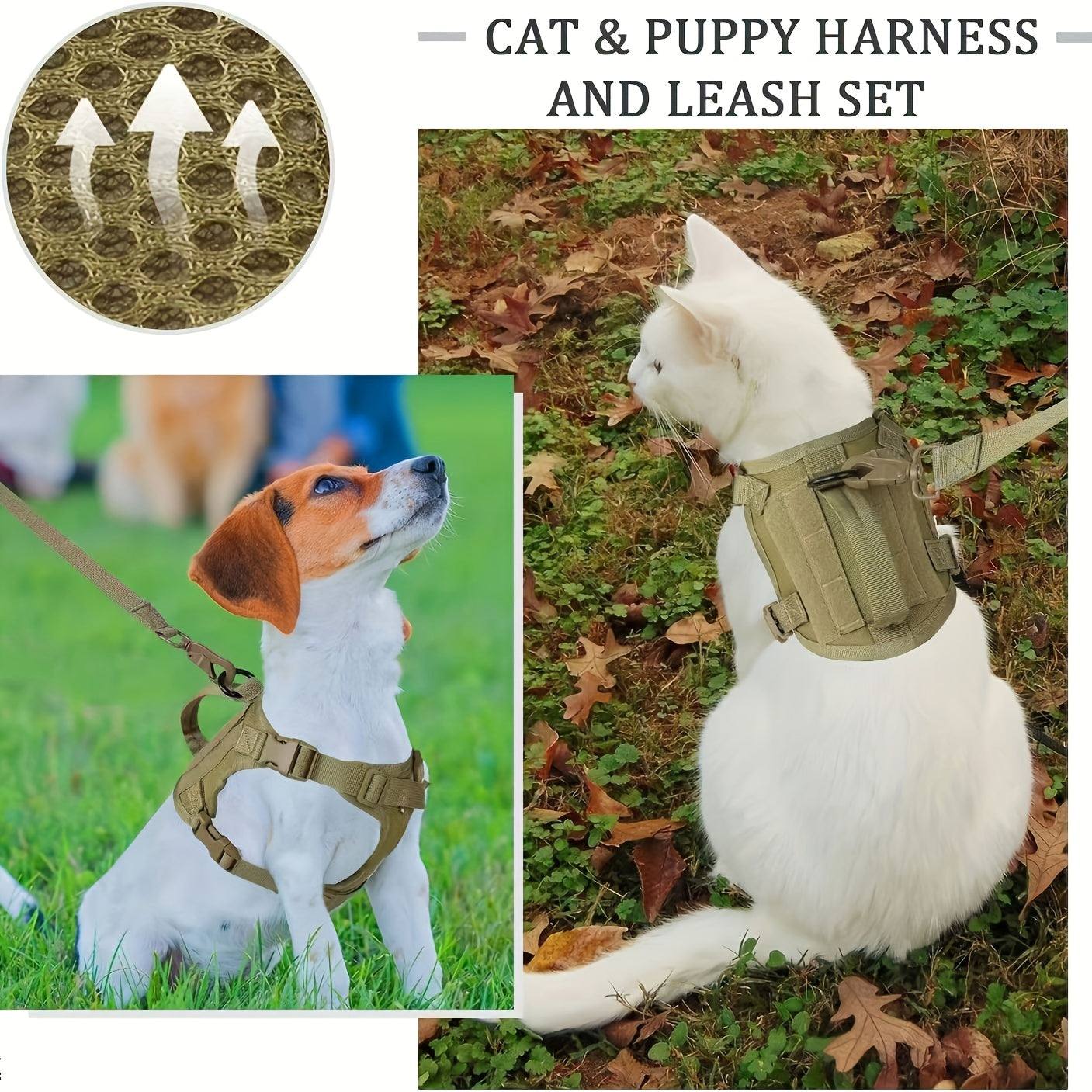 Tactical Cat Harness For Walking
