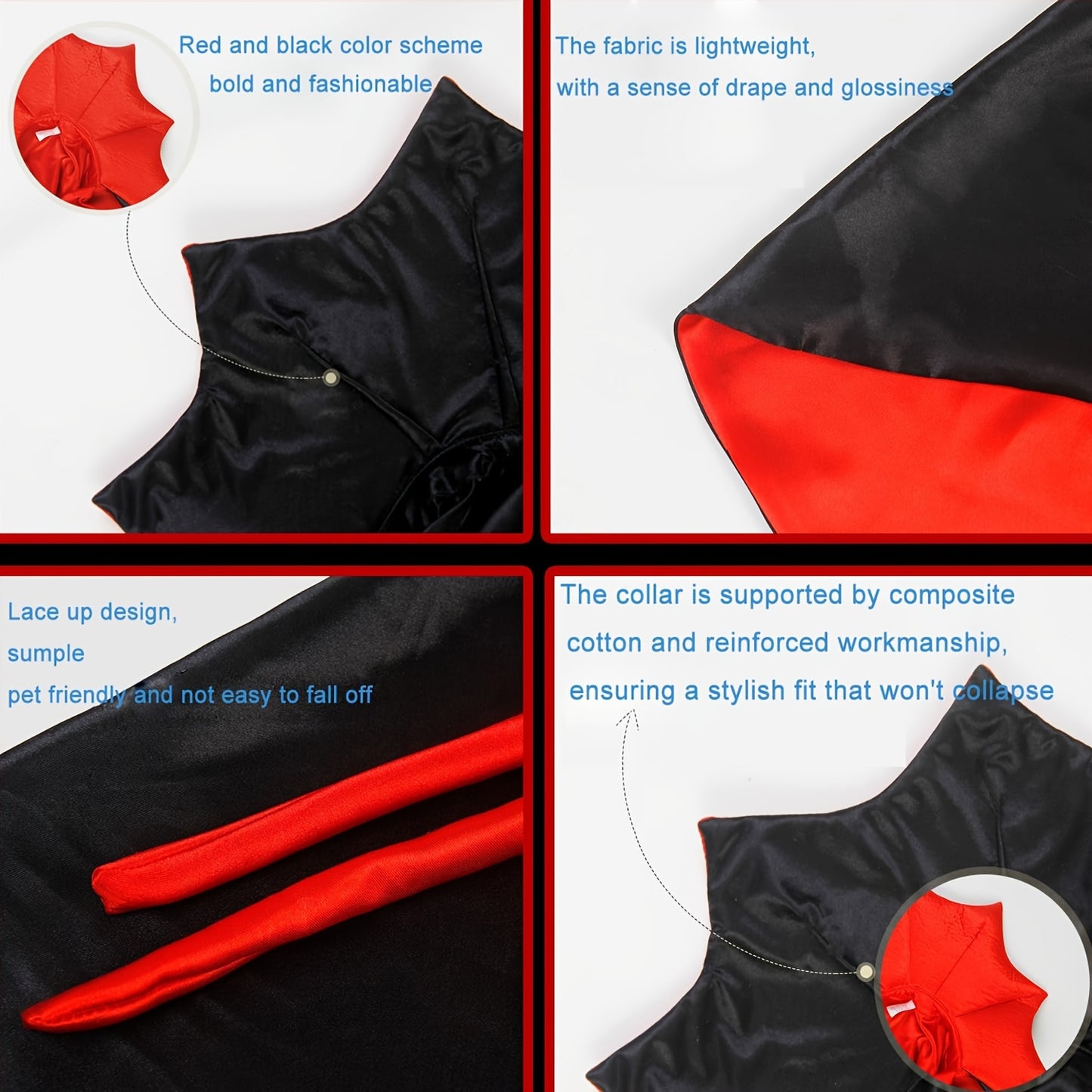 Two-piece/set, black pet cat Halloween costume