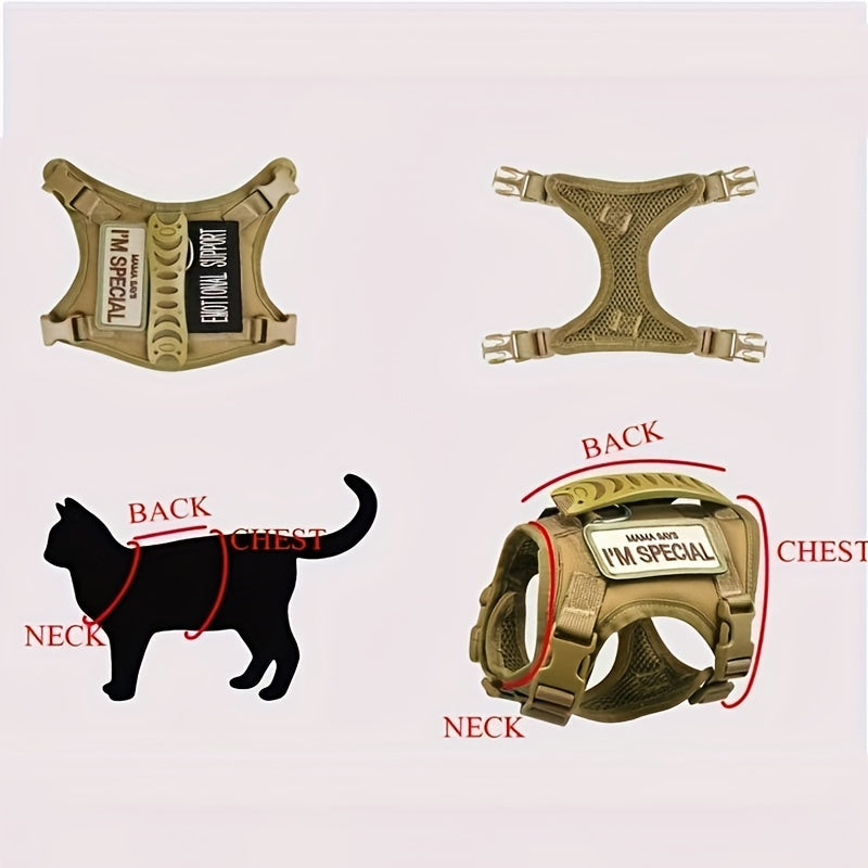 Tactical Cat Harness For Walking
