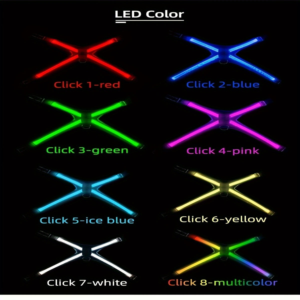 Rechargeable LED Dog Harness