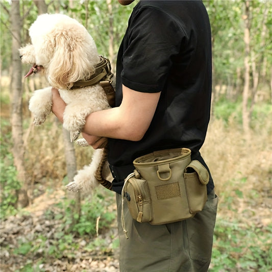 Convenient Pet Treat Bag with Multiple Pockets