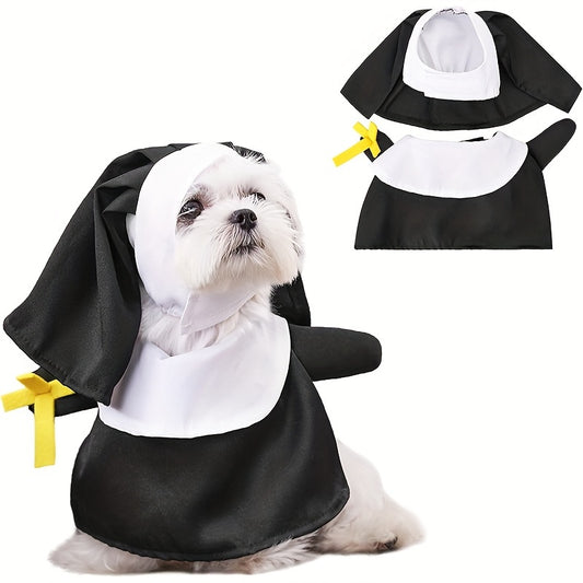 Halloween Nun Costume For Pets