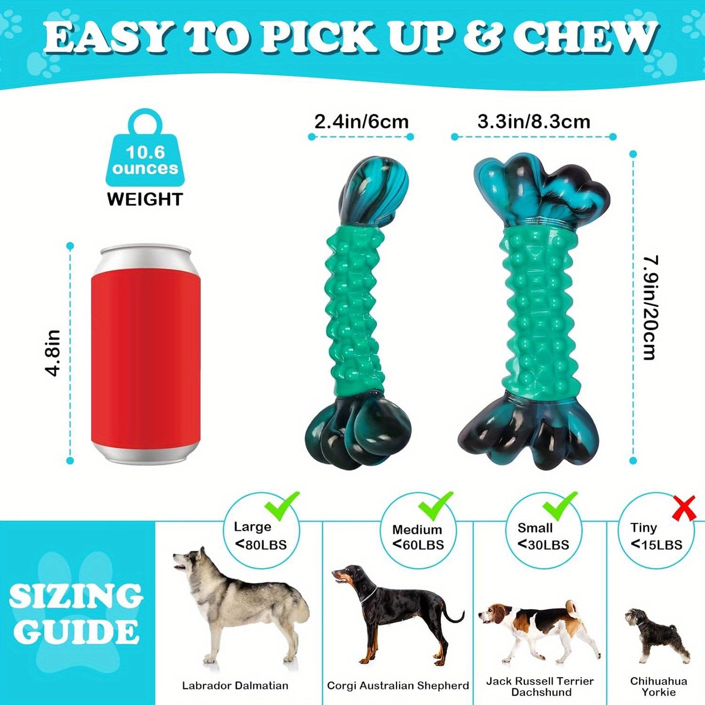 Bacon-Flavored Tough Nylon Dog Chew Toy for Aggressive Chewers