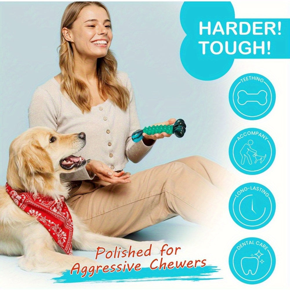 Bacon-Flavored Tough Nylon Dog Chew Toy for Aggressive Chewers