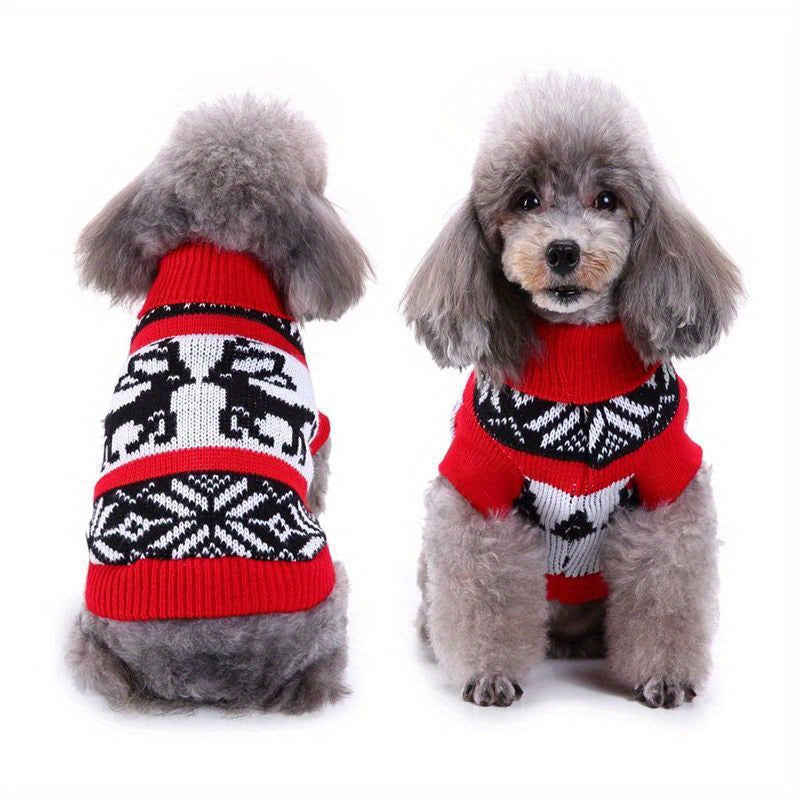 Cozy Knit Turtleneck Pet Sweater for Dogs & Cats