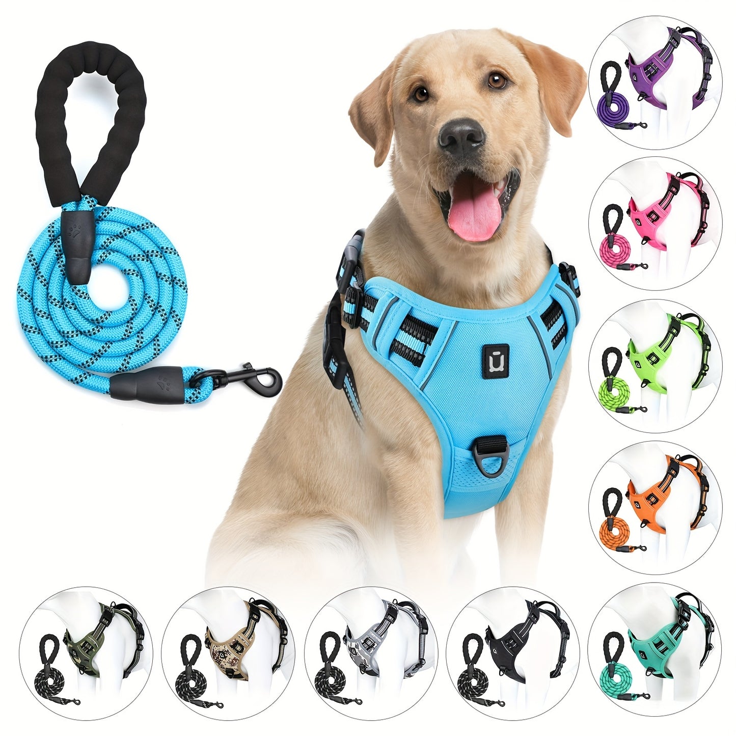 Dog Harness And Leash Combo