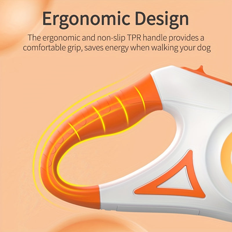 16FT Automatic Retractable Dog Leash With LED Flash Light