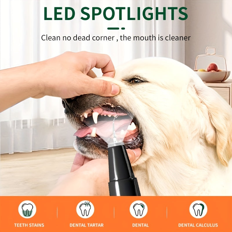 Pet Teeth Cleaning Kit With LED Light For Dogs