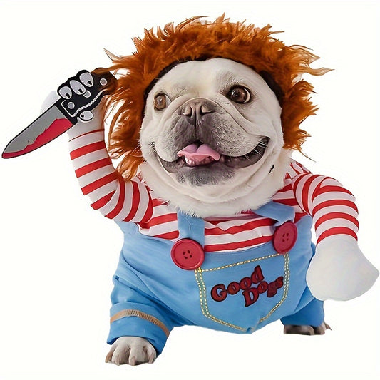 1pc Halloween Transformed Pet Apparel And Wig