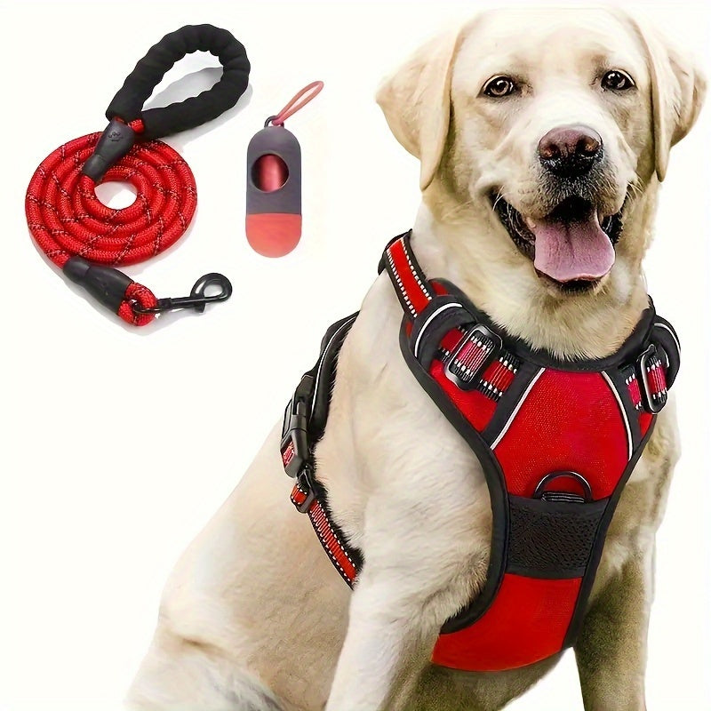 Chest Harness Set, With Dog Leash