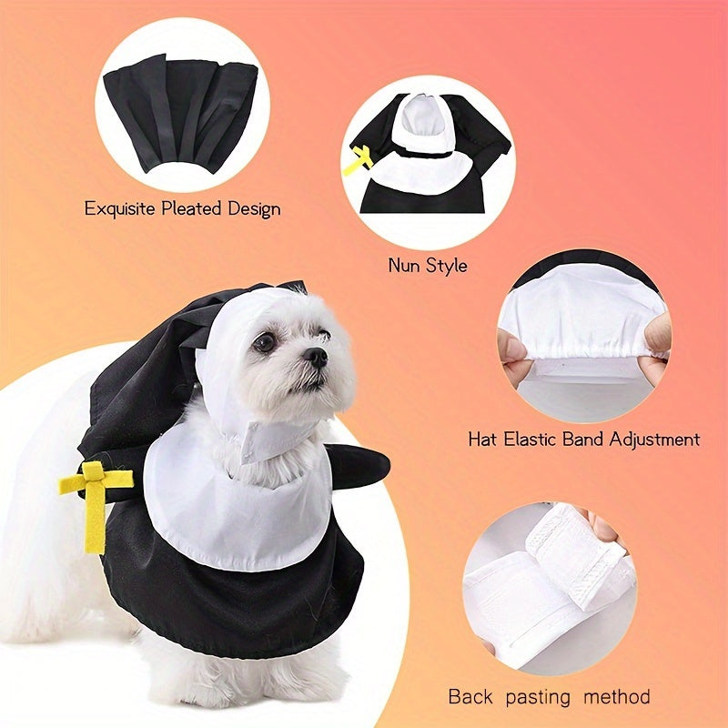 Halloween Nun Costume For Pets