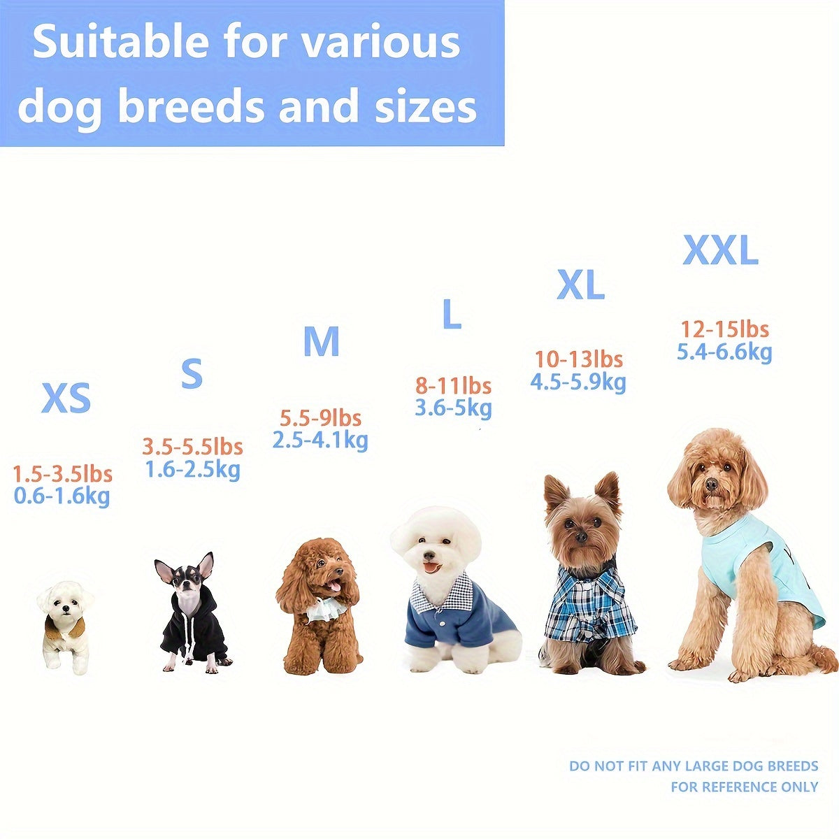 8pcs Of Stylish & Airy Dog Shirts