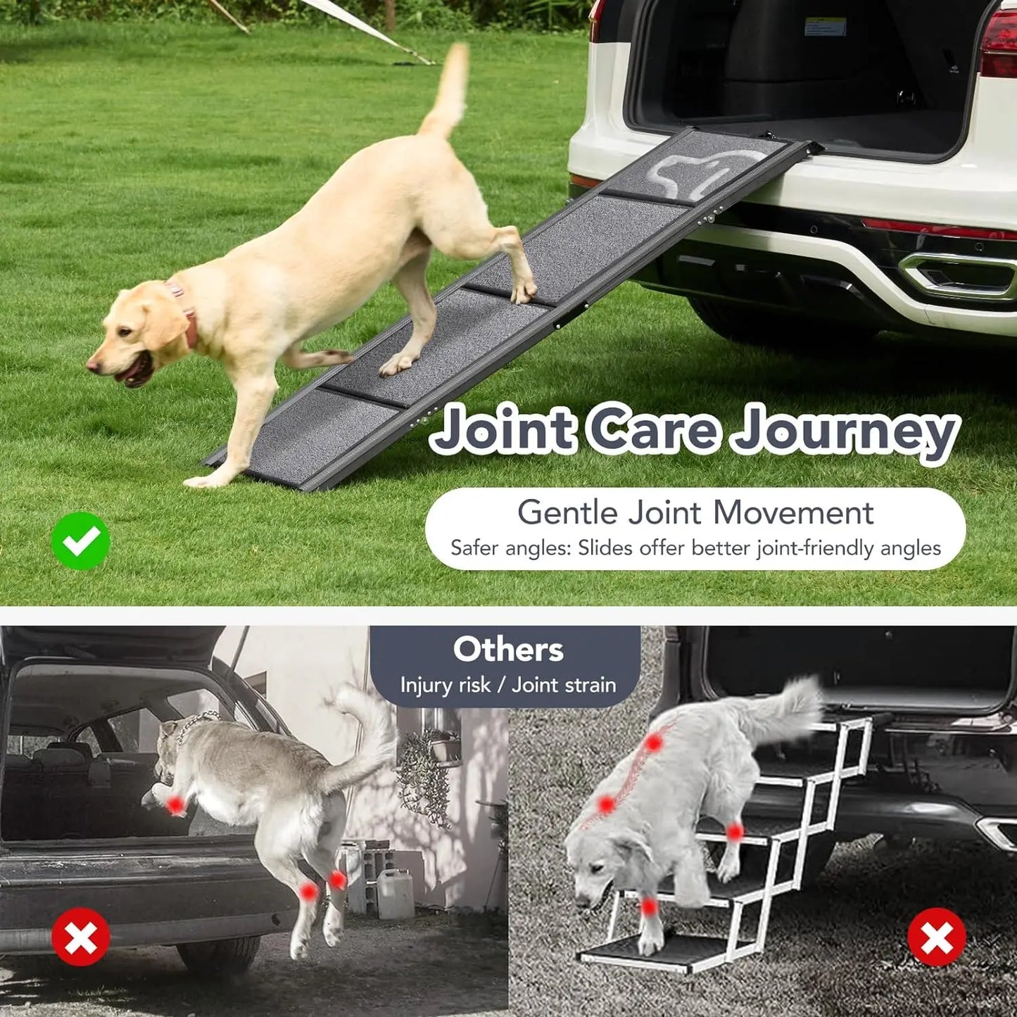 63" Long & 17" Extra Wide Dog Ramp