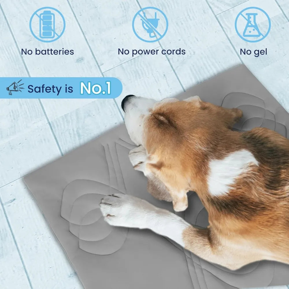 Iced 2.0 Dog Self-Cooling Mat for Large Dog, 59"x40"