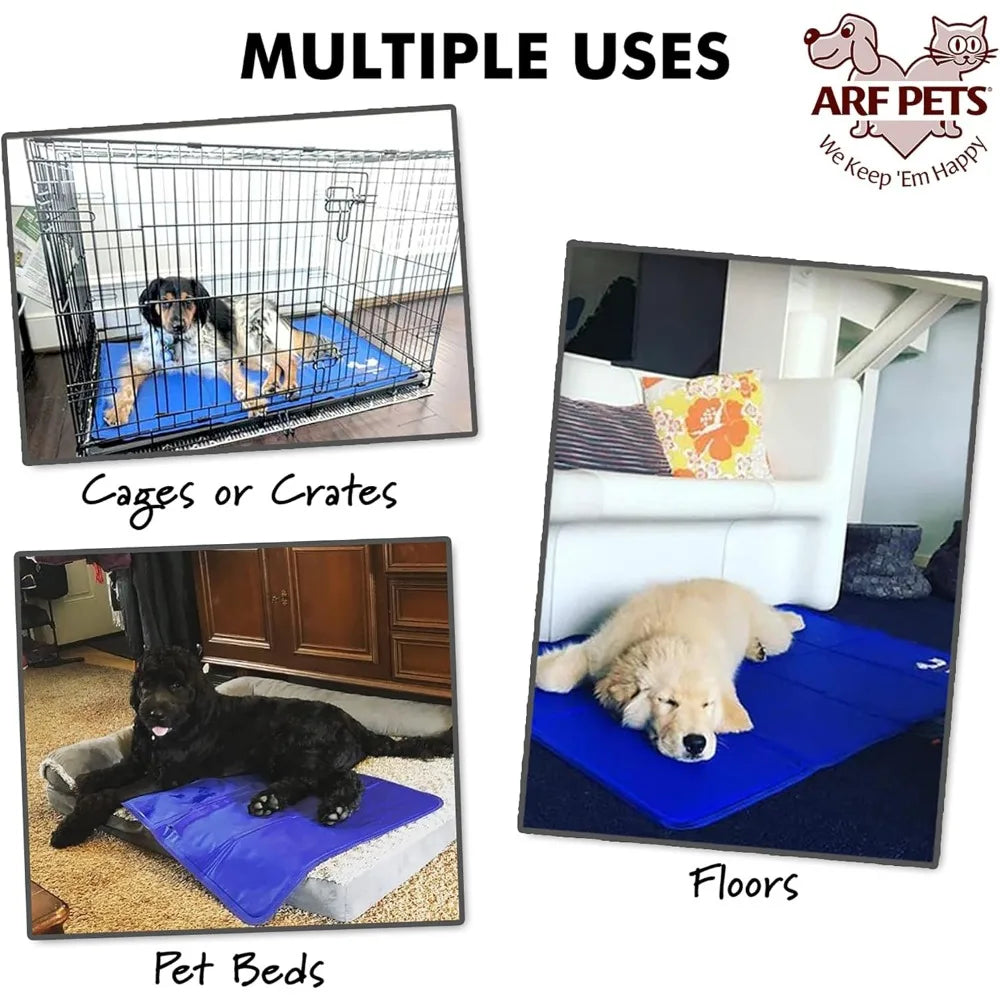 Dog Cooling Mat 27” x 43” Pad for Kennels, Crates and Beds