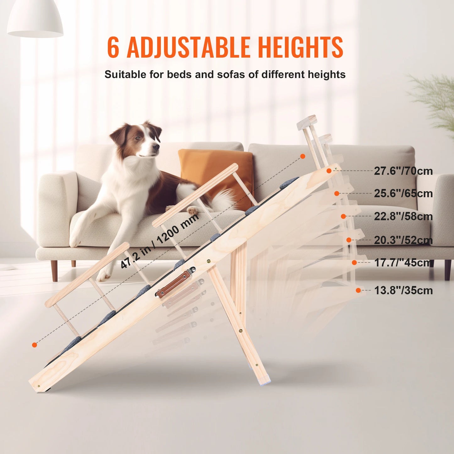 Folding Pet Ramp Adjustable