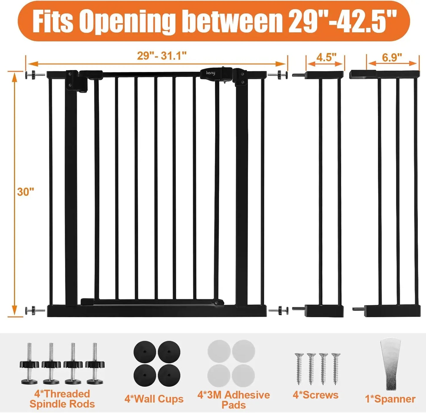 Auto Close Safety Dog Gate