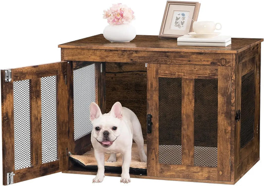 Dog Crate Furniture with Cushion