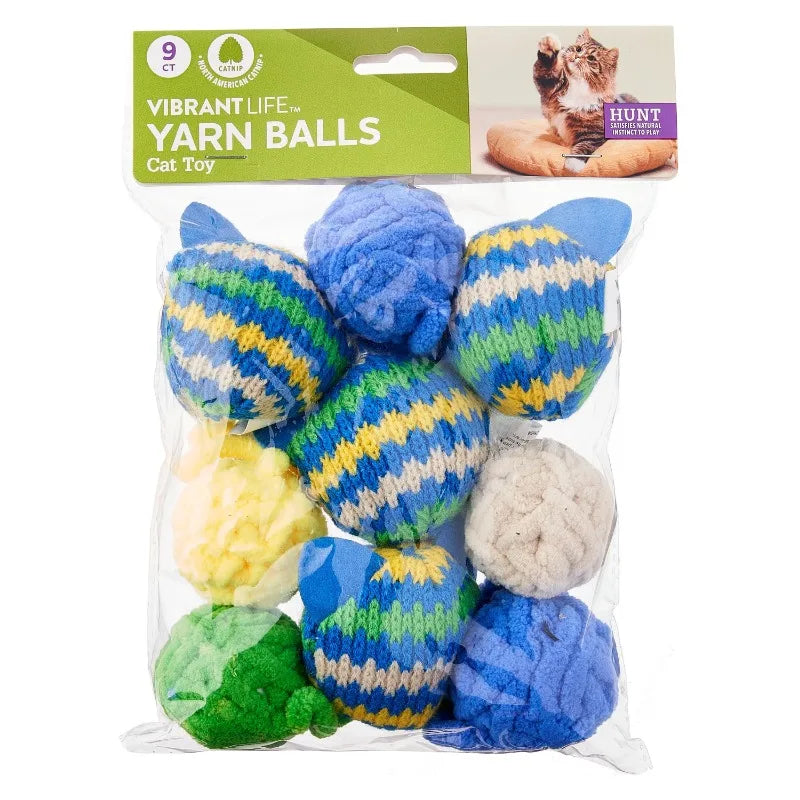 Catnip Yarn Balls 9 Count