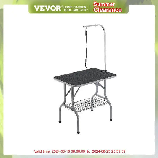 VEVOR Pet Grooming Table 36''x24'' Pets Grooming Station Bearing 330lbs Foldable Pets Grooming Stand for Medium and Small Dogs